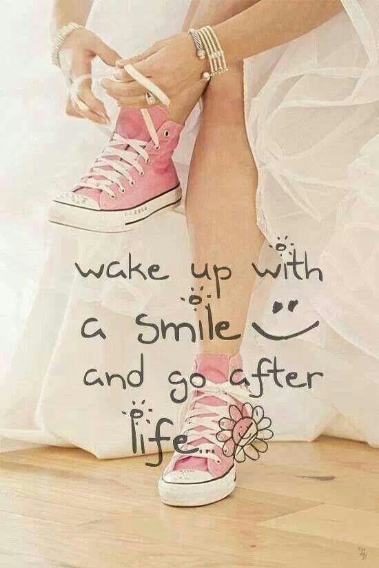 wake up with a smile