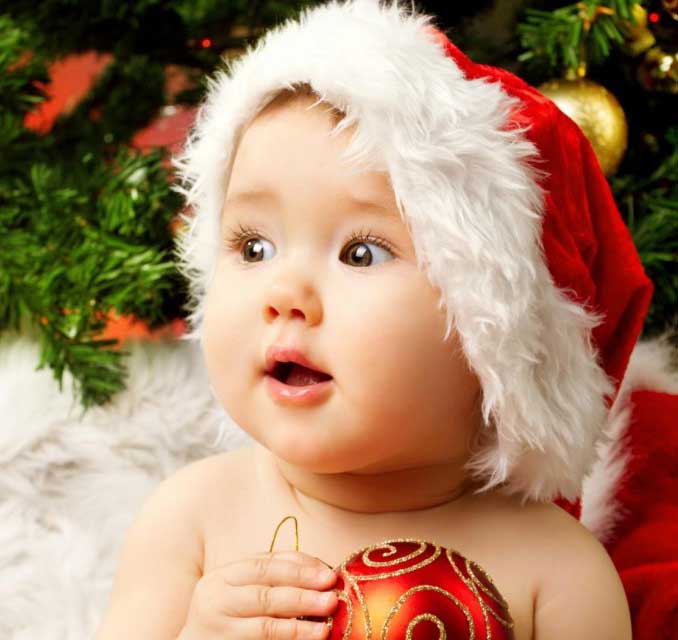 Cutest Christmas Baby Profile DP for Whatsapp