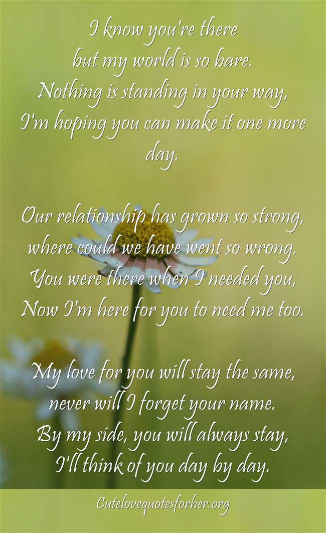 Short I Love You Poems For Her Freshmorningquotes