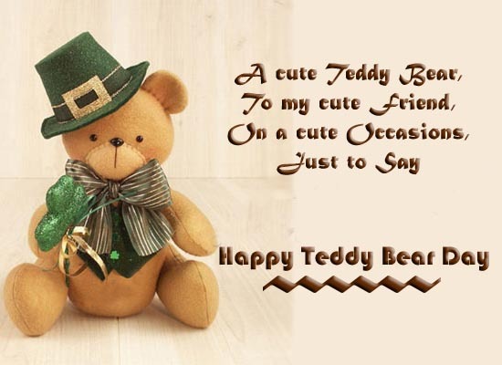 today is teddy bear day